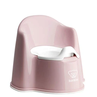 Image de BABYBJÖRN Pot Fauteuil, Rose pastel/Blanc, 1 Unité (Lot de 1)