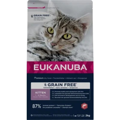Afbeelding van Eukanuba Kat Kitten Graanvrij Zalm 2 kg