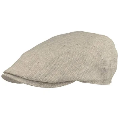 Afbeelding van Breiter Casquette plate pour homme 100 % lin Doublure en coton Légère et confortable, gris, 62