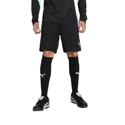 Afbeelding van PUMA IndividualLIGA Training Shorts 2 (open pockets) Heren Sportbroek Black Fizzy Apple Maat XXL