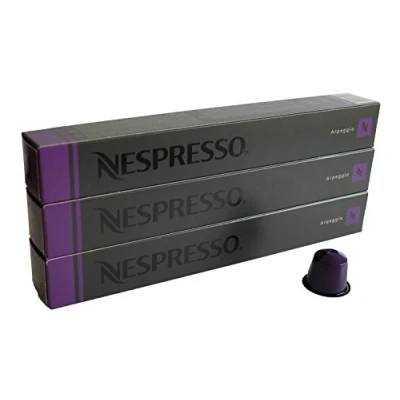 Afbeelding van Nespresso Arpeggio Flavour koffiepads, 3 lange mouwen, uitademing, 30 stuks