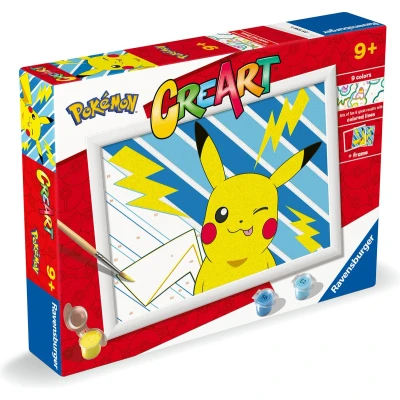 Afbeelding van Ravensburger CreArt Pikachu Schilderen op Nummer Vanaf 7 jaar