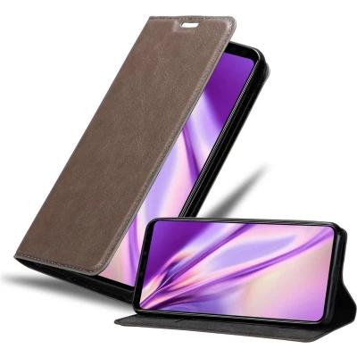 Afbeelding van Cadorabo Hoesje geschikt voor Google PIXEL 4 XL in KOFFIE BRUIN Beschermhoes met magnetische sluiting, standfunctie en kaartvakje Book Case Cover Etui