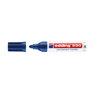 Image de edding marqueur permanent 550, pointe ogive, bleu