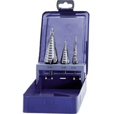Afbeelding van Eventus by Exact 17334 HSS Getrapteboorset 3 delig 4 12 mm, 20 6 30 mm Cilinderschacht 1 set(s)