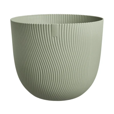 Afbeelding van Elho Sereh Rond 40 Bloempot voor Binnen &amp; Buiten 100% Gerecycled Plastic Ø 39.0 x H 33.3 cm Scandinavisch Groen