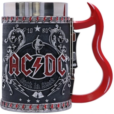 Afbeelding van Nemesis Now AC/DC Back in Black Bierpul Zwart en Rood 16cm