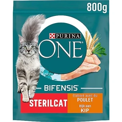 Afbeelding van Purina ONE Adult Sterilcat Kip Tarwe 8x 800 gr