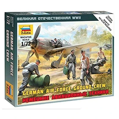 Afbeelding van Zvezda German Airforce Ground Crew (Zve6188) modelbouwsets, hobbybouwspeelgoed voor kinderen, modelverf en accessoires