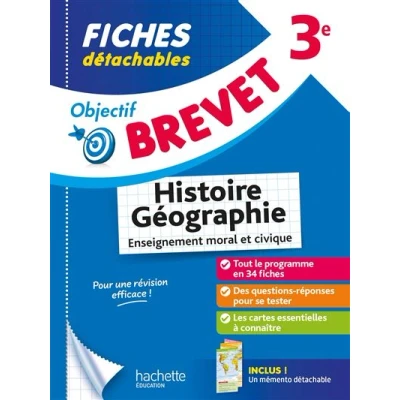Image de Objectif Brevet Fiches Histoire Géographie EMC 3e