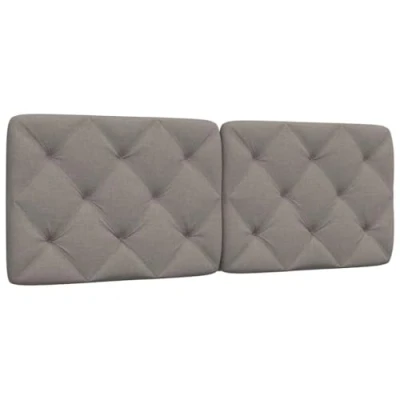 Afbeelding van Hoofdbordkussen 120 cm stof taupe
