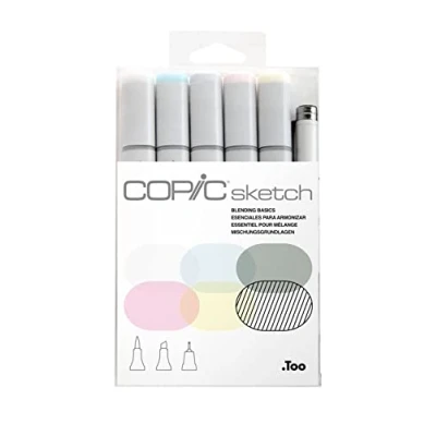 Afbeelding van Copic Sketch Marker Set Basics mengen 6 stuks