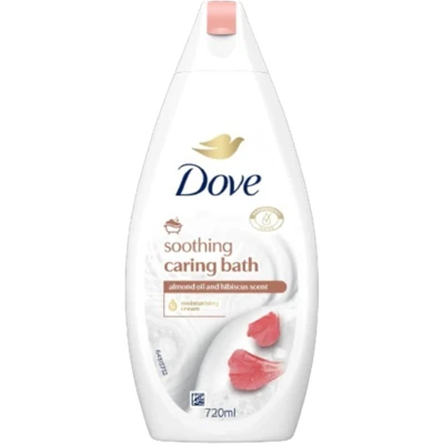Afbeelding van Dove Soothing Caring Almond Oil &amp; Hibiscus Bath Cream 750ML