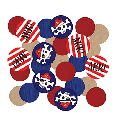 Afbeelding van Amscan 9909922 piratenconfetti 14 g tafeldecoratie kinderverjaardag carnaval themafeest