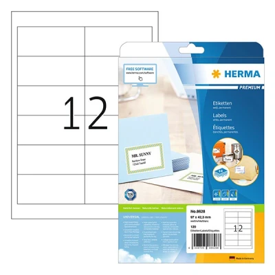 Image de HERMA Premium étiquettes laminées 120 étiquette(s)
