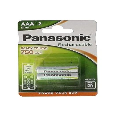 Image de Panasonic Rechargeable Accu P03P batterie type AAA NiMH x 2