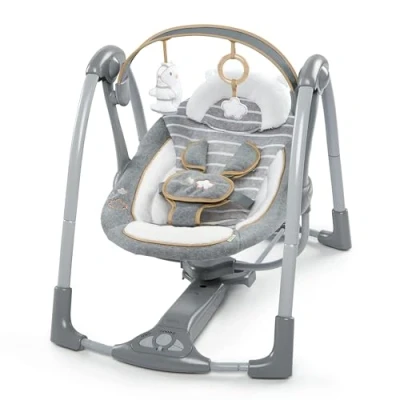 Afbeelding van Bright Starts Ingenuity Swing &amp; Go Bella Teddy Portable Babyswing K11023