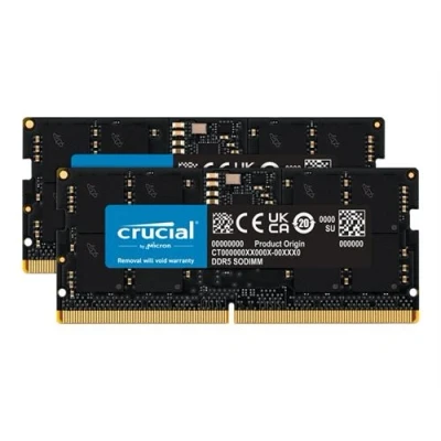 Image de Crucial DDR5 kit 24 Go: 2 x 12 Go SO DIMM 262 broches 5600 MHz / PC5 44800 CL46 1.1 V on die ECC