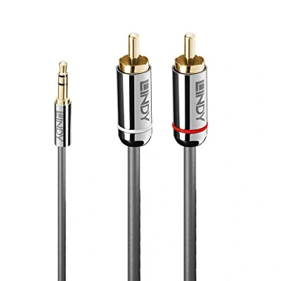 Afbeelding van Audio Jack (3.5mm) to 2 RCA Cable LINDY 35334