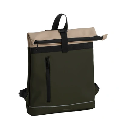 Afbeelding van Daniel Ray Waterproof Rolltop Rugzak Seattle Moss Green/Khaki
