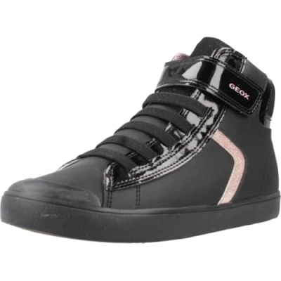 Afbeelding van Geox J Gisli Girl A Sneakers voor meisjes, zwart.