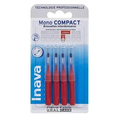 Afbeelding van Inava Mono Compact 4 Tandenborstels (Maat : ISO4 1,5 mm)