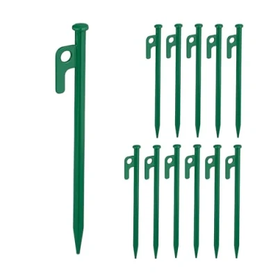 Afbeelding van Relaxdays rotspennen tentharingen set van 12 voor harde ondergrond 20 cm staal
