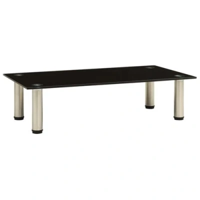 Afbeelding van vidaXL Tv meubel 60x35x17 cm gehard glas zwart