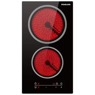 Afbeelding van Kooktafel, Gasland Chef CH30BF Keramisch 2 pits 3000W kookplaten (geïntegreerd, glas keramiek, zwart, aanraking, voorkant)