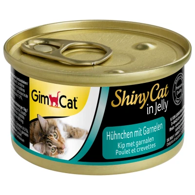 Afbeelding van Gimcat Shinycat Adult 70 g Kattenvoer Kip&amp;Garnaal