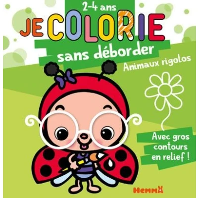 Image de Je colorie sans déborder (2 4 ans) Animaux rigolos T47 Avec gros contours en relief !