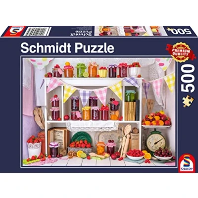 Afbeelding van Schmidt JAM JARS 500 Pieces Puzzel voor kinderen, Maat: One Size, Multi coloured