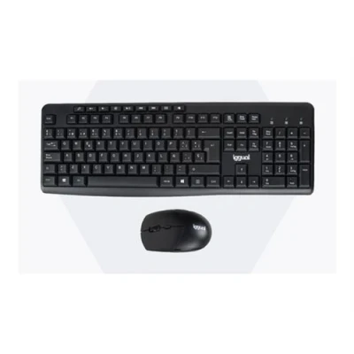 Image de iggual WMK BUSINESS2 Ensemble clavier et souris sans fil 2.4 GHz QWERTY noir