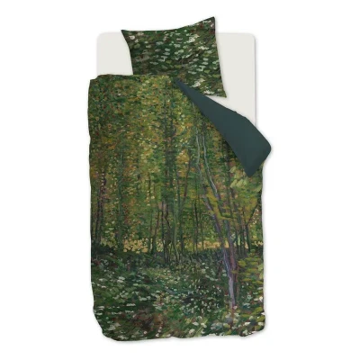 Afbeelding van Dekbedovertrek Beddinghouse Van Gogh Trees Groen