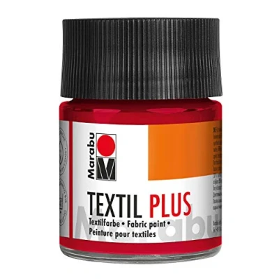 Image de Marabu Peinture pr Textile Textil Plus, Rouge Carmin, 50ml par 1 Fin de s&#039;rie cr&#039;atif