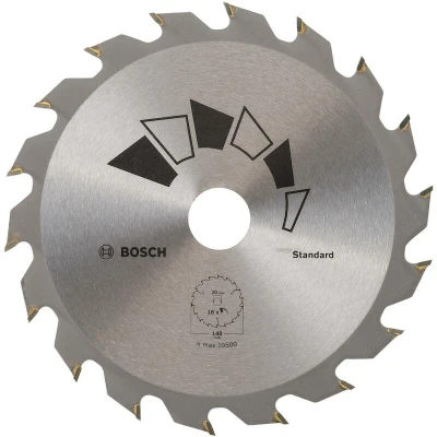 Afbeelding van Bosch Accessories Standard 2609256B54 Hardmetaal cirkelzaagblad 140 x 20 mm Aantal tanden: 18 1 stuk(s)
