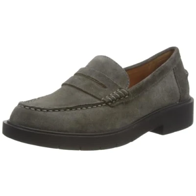 Afbeelding van Geox Spherica Instappers, Dames, Maat: 37, Dark grey Leer