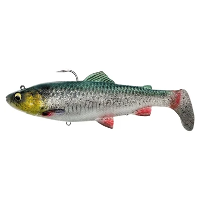 Afbeelding van Savage Gear 4D Trout Rattle Shad MS &#039;Green Silver&#039; 17cm (80g) Swimbait
