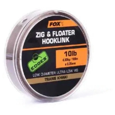 Afbeelding van Fox Edges Zig and Floater Hooklink Trans Khaki 0.26mm 10lb