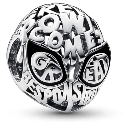 Afbeelding van Pandora Marvel 925 Sterling Zilveren Spider Man Mask Bedel 792351C01