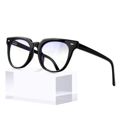 Afbeelding van KANASTAL bril blauw licht heren dames gaming anti computerbril verblinding voor tv blokkerende glazen, A001 Glanzend zwart frame
