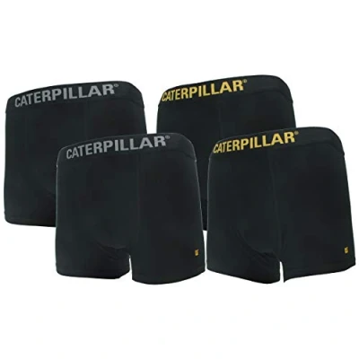 Afbeelding van Cat erpillar Set van 4 boxershorts voor heren, hoogwaardig katoen (zwart, XXL)