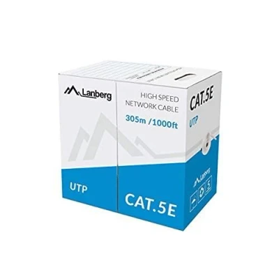 Image de Lanberg+UTP+stranded+cable+CCA%2C+cat.+5e%2C+305m%2C+gray