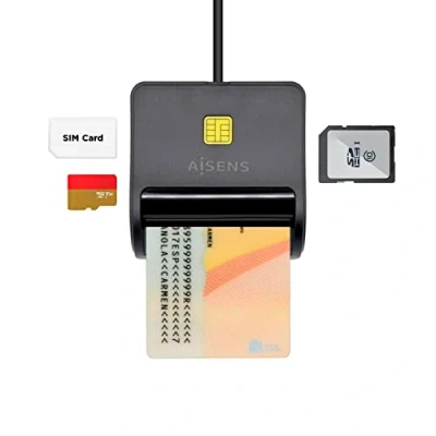 Afbeelding van Kaartlezer Aisens ASCR SN02SD BK Zwart