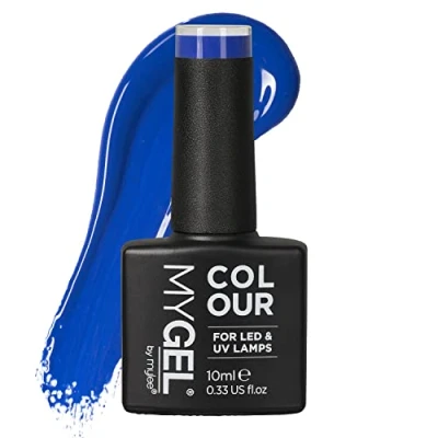 Afbeelding van Mylee Gel Nagellak 10ml [Santorini Rooftops] UV/LED Gellak Nail Art Manicure Pedicure, Professioneel &amp; Thuisgebruik [Blue Range] Langdurig en gemakkelijk aan te brengen