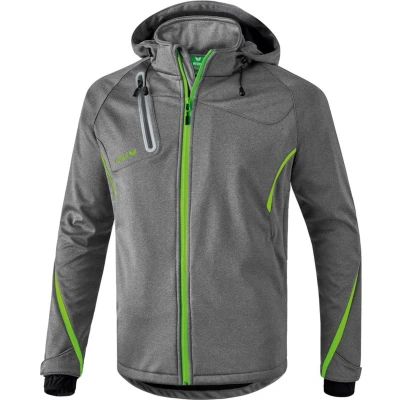 Afbeelding van Erima Functioneel softshell jack grey melange/green gecko 34 / 128