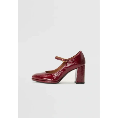 Afbeelding van Tamaris Damespumps met riem 1 22462 45, Merlot, 38 EU