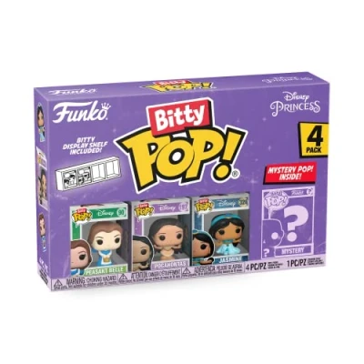 Image de Pack 4 figurines Funko Bitty Pop Disney Princess Belle
