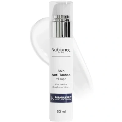 Afbeelding van NUBIANCE anti vlek nachtcrème 50ml Verzorging tegen hyperpigmentatie, onzuiverheden gezicht en handen Zwarte matte huid Unifiante crème