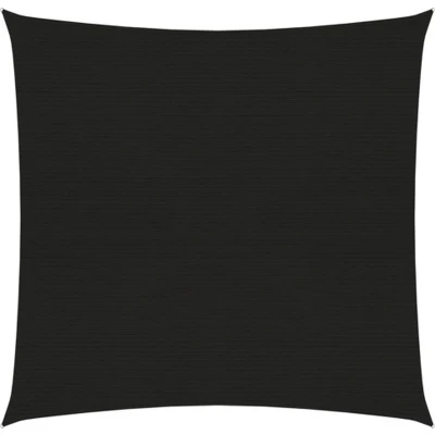 Afbeelding van Zonnezeil 160 g/m² 3,6x3,6 m HDPE zwart